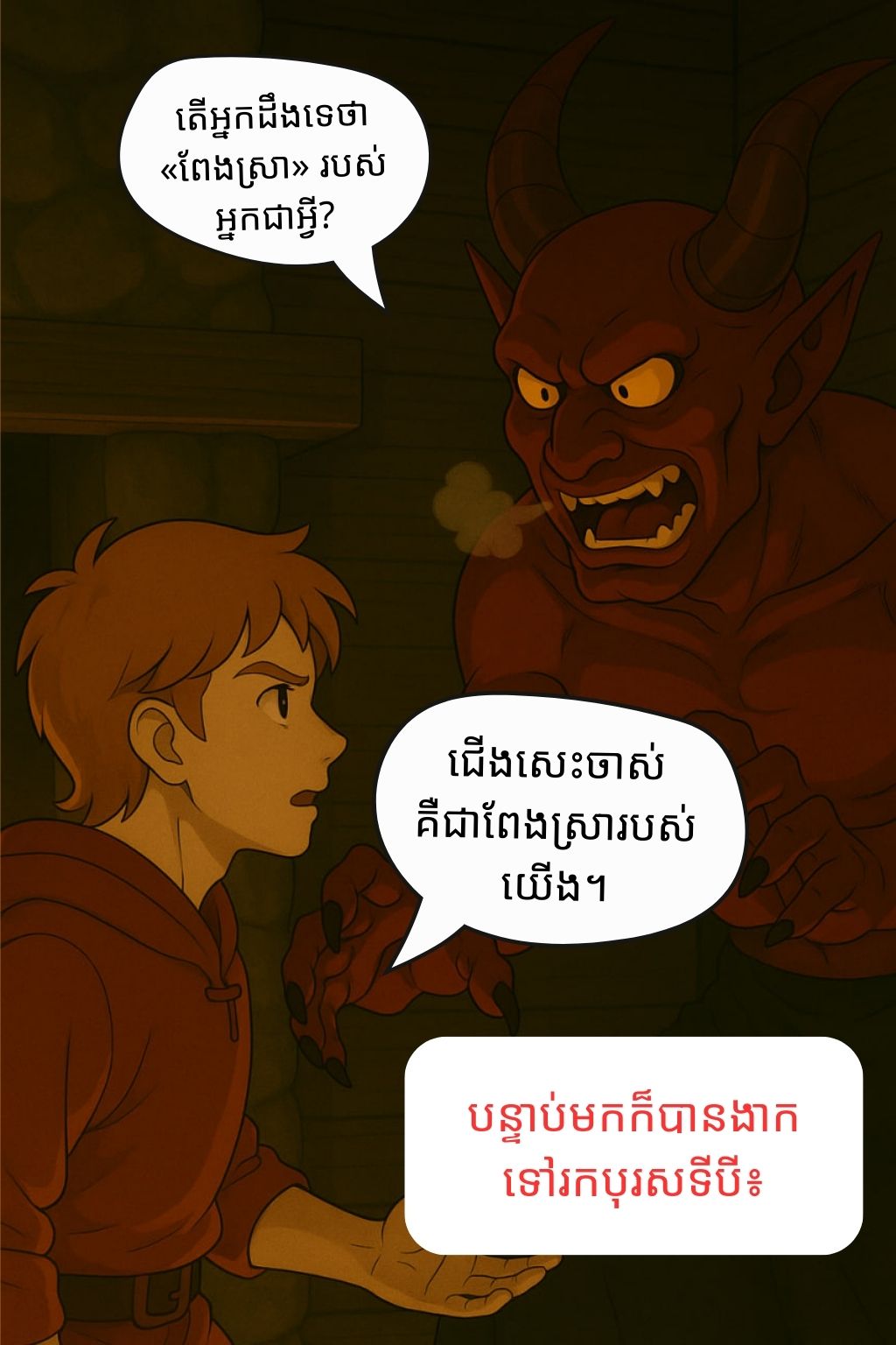 អារក្ស និងទាហានបីនាក់: oneshot